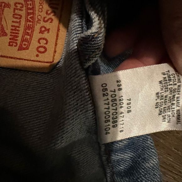 Vintage Y2K Levis Light Wash Denim Standard Trucker Jean Jacket Mens Size XXL - Picture 6 of 10